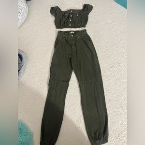 Two piece pant and top